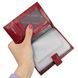 Шкіряна обкладинка Karya на автодокументи KR445-074 червоного кольору