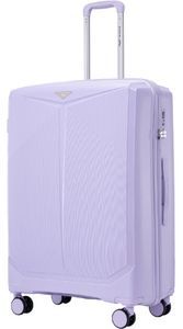 Валіза Wings Cockatiel з поліпропілену на 4-х колесах wg-ckpp-l-wv White purple (велика)