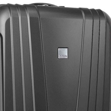 Валіза Titan X-Ray Atomic з полікарбонату на 4-х колесах 700804 (велика), 7008-01 Atomic Black, Мала S, 2,4 кг, 0-50 літрів, 40 л, 40 x 55 x 20 см, Одинарна, від 2 до 3 кг, Без розширення, Чорний, МАУ (40х55х20), Wizz Air (40х55х23), Ryanair (40х55х20), Lufthansa (40х55х23), Turkish Airlines (40x55x23), British Airways (45x56x25), LOT Polish Airlines (40x55x23), Czech Airlines (45x55x25), Air Canada (40x55x23), EasyJet (45х56х25), Air Baltic (40x55x23), Belavia (40х55х25), Air Arabia (40х55х20), Austrian (40x55x23), Swiss (40x55x23), Smart Wings (45x56x25), Germanwings (40x55x23)
