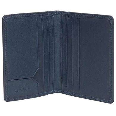 Кожаная кредитница Tony Perotti Cortina 5046 navy (синяя), Темно-синий, Натуральная кожа, Гладкая, Синий
