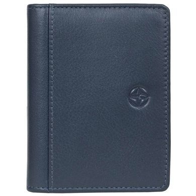 Кожаная кредитница Tony Perotti Cortina 5046 navy (синяя), Темно-синий, Натуральная кожа, Гладкая, Синий