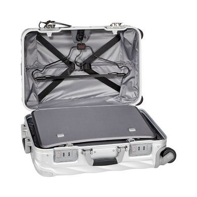 Валіза Tumi 19 Degree Aluminum Extended Trip 036869MD2, Tumi19DegreeAluminum-Silver, Мала S, 5 кг, 0-50 літрів, 31 л, 35,5 x 56 x 23 см, більше 4 кг, Без розширення, Сірий, British Airways (45x56x25), EasyJet (45х56х25), Smart Wings (45x56x25)