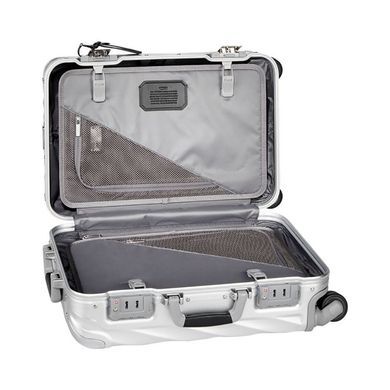 Валіза Tumi 19 Degree Aluminum Extended Trip 036869MD2, Tumi19DegreeAluminum-Silver, Мала S, 5 кг, 0-50 літрів, 31 л, 35,5 x 56 x 23 см, більше 4 кг, Без розширення, Сірий, British Airways (45x56x25), EasyJet (45х56х25), Smart Wings (45x56x25)