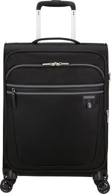 Легка валіза American Tourister AeroSpin текстильна на 4-х колесах MH6*001;09 Black (мала)