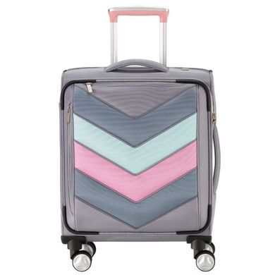 Чемодан Titan Spotlight Soft текстильный на 4-х колесах 384404 (большой), 3844-04 Grey Sorbet, Малый S, 2,5 кг, 0-50 літрів, 36 л, 40 x 55 x 21 см, Одинарна, від 2 до 3 кг, Без розширення, Сірий, Wizz Air (40х55х23), Lufthansa (40х55х23), Turkish Airlines (40x55x23), British Airways (45x56x25), LOT Polish Airlines (40x55x23), Czech Airlines (45x55x25), Air Canada (40x55x23), EasyJet (45х56х25), Air Baltic (40x55x23), Belavia (40х55х25), Austrian (40x55x23), Swiss (40x55x23), Smart Wings (45x56x25), Germanwings (40x55x23)