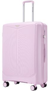 Валіза Wings Cockatiel з поліпропілену на 4-х колесах wg-ckpp-l-wp White pink (велика)