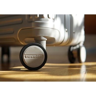 Валіза з алюмінію на 4-х колесах Travelite Next TL079947 Silver (мала)