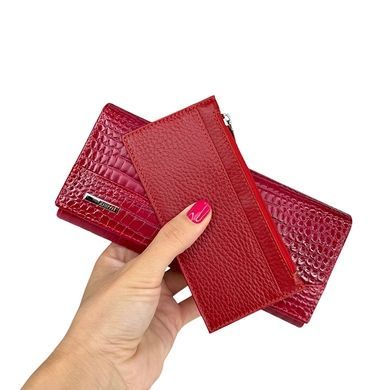 Кошелек женский Karya со съемной вкладкой KR1196-507/46 малинового цвета