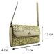 Сумка жіноча Karya зі шкіри з принтом KR2623-194 світло-бежево-золотого кольору