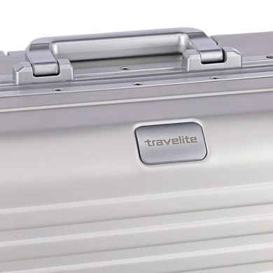Валіза з алюмінію на 4-х колесах Travelite Next TL079948 Silver (середня)
