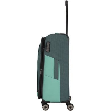 Чемодан Travelite Viia текстильный на 4-х колесах TL092848-80 eucalyptus (средний)