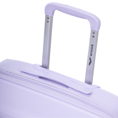 Чемодан Wings Cockatiel из полипропилена на 4-х колесах wg-ckpp-m-wv White purple (средний)