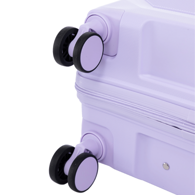 Чемодан Wings Cockatiel из полипропилена на 4-х колесах wg-ckpp-m-wv White purple (средний)