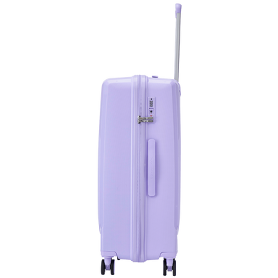 Чемодан Wings Cockatiel из полипропилена на 4-х колесах wg-ckpp-m-wv White purple (средний)