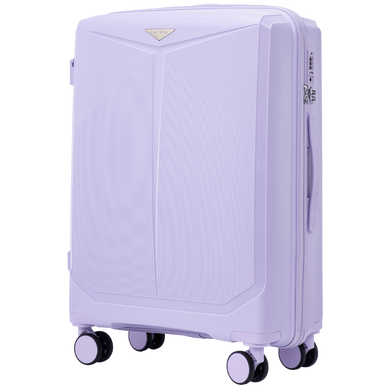 Чемодан Wings Cockatiel из полипропилена на 4-х колесах wg-ckpp-m-wv White purple (средний)