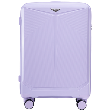 Чемодан Wings Cockatiel из полипропилена на 4-х колесах wg-ckpp-m-wv White purple (средний)