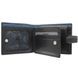 Портмоне з натуральної шкіри Visconti Parma Leonardo PM102 Black/Cobalt