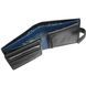 Портмоне з натуральної шкіри Visconti Parma Leonardo PM102 Black/Cobalt