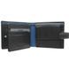 Портмоне з натуральної шкіри Visconti Parma Leonardo PM102 Black/Cobalt
