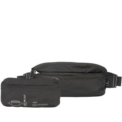 Складна поясна сумка-бананка Tucano Let Me Out Crossbody BLMOCB-BK чорна