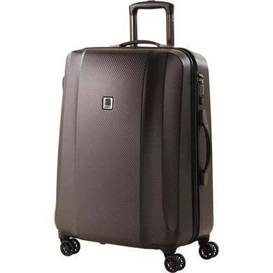 Валіза Titan Xenon Deluxe з полікарбонату на 4-х колесах 816404 (велика), 60-XenonDeluxe-Brown, Середня M, 3,2 кг, 75-100 літрів, 80 л, 46 х 67 х 28 см, Одинарна, від 3 до 4 кг, Без розширення, Коричневий