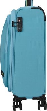 Валіза American Tourister Take2Cabin текстильна на 4-х колесах 91G*008 Breeze Blue (мала)