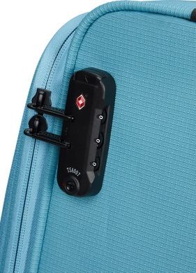 Валіза American Tourister Take2Cabin текстильна на 4-х колесах 91G*008 Breeze Blue (мала)