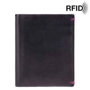 Портмоне з натуральної шкіри ViscontiAlpine Thun AP60 Black Burgundy