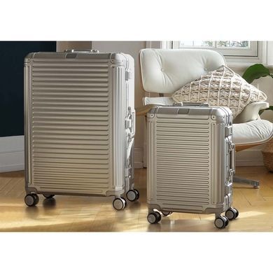 Валіза з алюмінію на 4-х колесах Travelite Next TL079949 Silver (велика)
