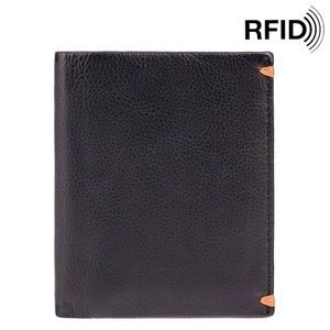 Портмоне з натуральної шкіри ViscontiAlpine Thun AP60 Black Orange