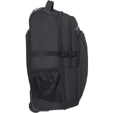 Рюкзак на 2-х колесах з відділенням для ноутбука до 15,6" American Tourister AT Work 33G*020 Black Reflect, Чорний, Чорний