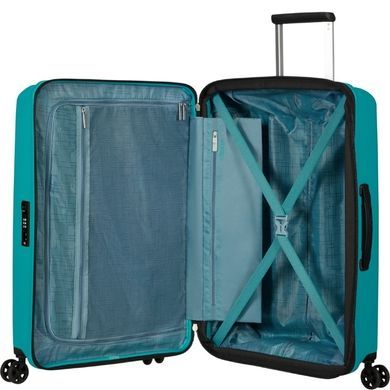 Валіза American Tourister AeroStep із поліпропілена на 4-х колесах MD8*002 Turquoise Tonic (середня)