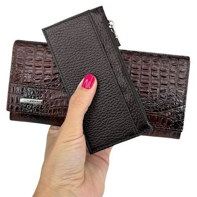 Кошелек женский Karya со съемной вкладкой KR1196-999/39 коричневого цвета
