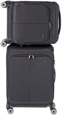 Валіза Travelite Priima текстильна на 4-х колесах TL091647-01 Black (мала)