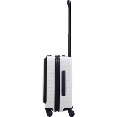 Чемодан Lojel Cubo V4 из поликарбоната на 4-х колесах Lj-1627-15421 Off White (малый) с отделением для ноутбука до 15"