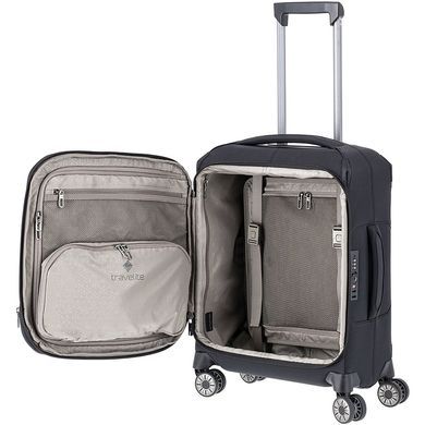 Валіза Travelite Priima текстильна на 4-х колесах TL091647-01 Black (мала)