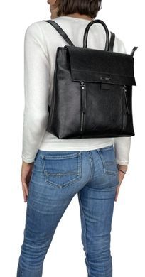 Женский рюкзак Karya из натуральной мелкозернистой кожи KR6021-45 черный
