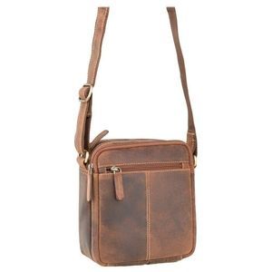 Сумка чоловіча з натуральної шкіри Visconti Sling Bags S8 Oil Tan, Oil Tan (Рудо-коричневий)