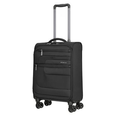 Чемодан текстильный на 4-х колесах March Classic 2463 Black (малый)