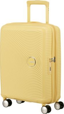 Чемодан American Tourister Soundbox из полипропилена на 4-х колесах 32G*001 Pastel Yellow (малый)