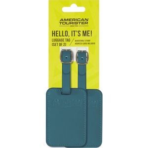 Набір адресних бірок American Tourister Ta MF3*002;71 Totally Teal (2 шт)