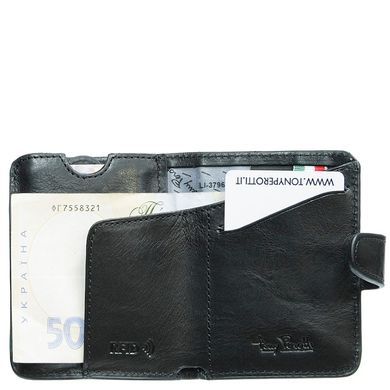 Мужское портмоне из натуральной кожи с RFID Tony Perotti Nevada 3796 черное