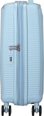 Валіза American Tourister Soundbox із поліпропілену на 4-х колесах 32G*001 Pastel Blue (мала)