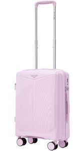 Валіза Wings Cockatiel з поліпропілену на 4-х колесах wg-ckpp-s-wp White pink (мала)