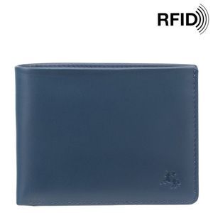 Портмоне з натуральної шкіри Visconti Slim Tap'n'Go VSL33 Steel Blue/Black