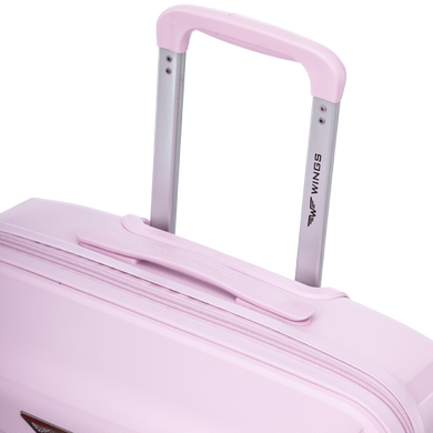 Чемодан Wings Cockatiel из полипропилена на 4-х колесах wg-ckpp-s-wp White pink (малый)