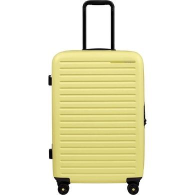 Валіза Samsonite StackD із полікарбонату Macrolon на 4-х колесах KF1*002 Pastel Yellow (середня)