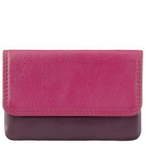 Ключниця з натуральної шкіри з RFID Visconti Rainbow Tahiti RB99 Plum Multi, Plum Multi (Сливово-красный мультицвет), Натуральна шкіра, Гладка