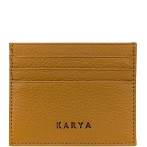 Кредитница Karya из натуральной кожи KR0041-56 цвета куркумы