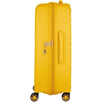 Чемодан 2E Travel Aero из полипропилена на 4-х колесах 2e-spp-aero-m-ay amber yellow (средний)